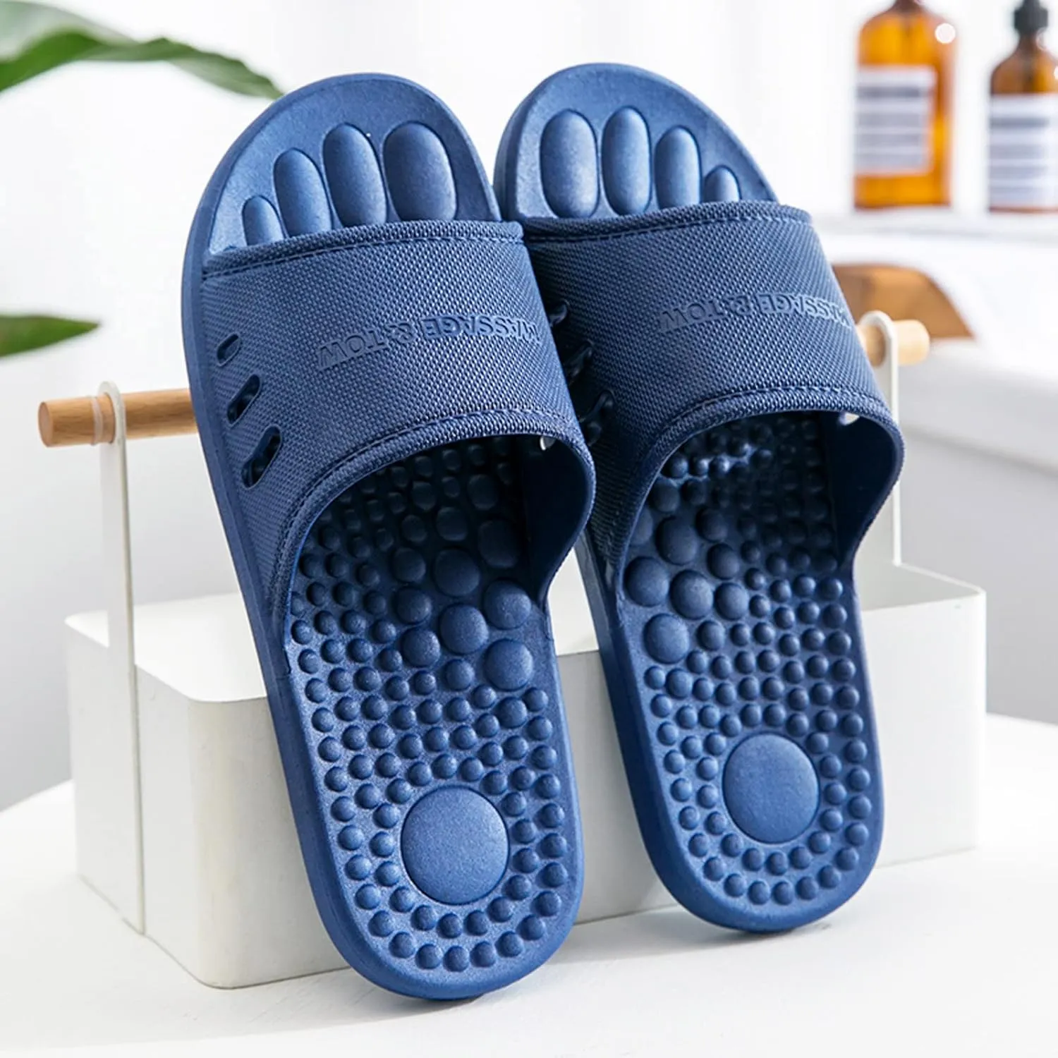 Mens Slides Slides for Women for Men Shower Shoes Women Bathroom Ultimate Comfort Dorms Slippers