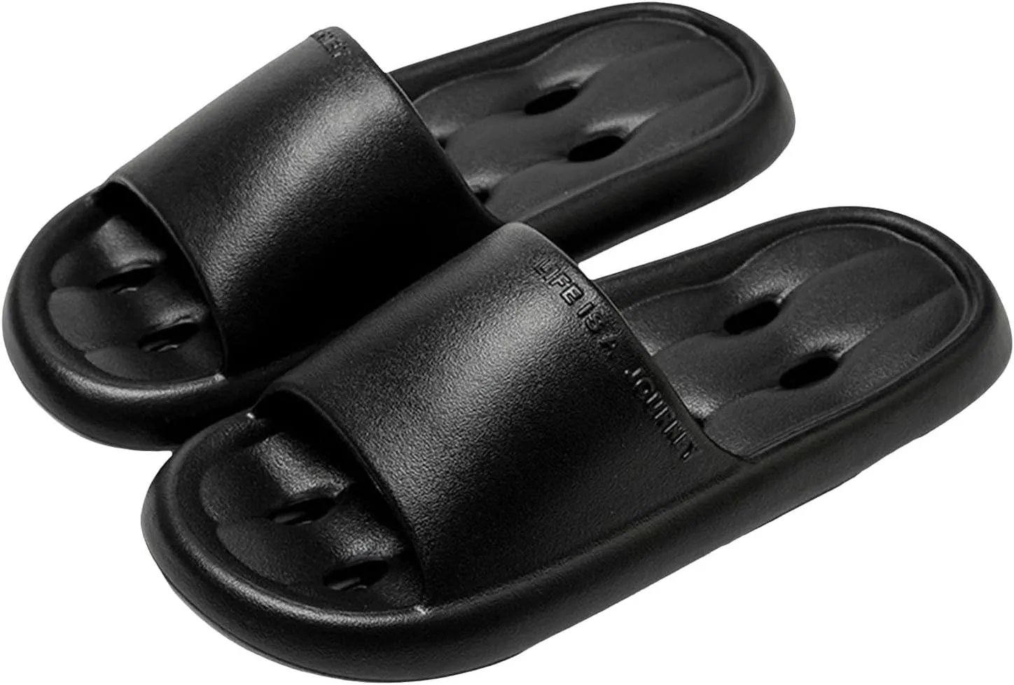 Mens Slides Womens Slides Cloud Slippers for Men Shower Shoes Women House Ultimate Comfort Bathroom Slippers