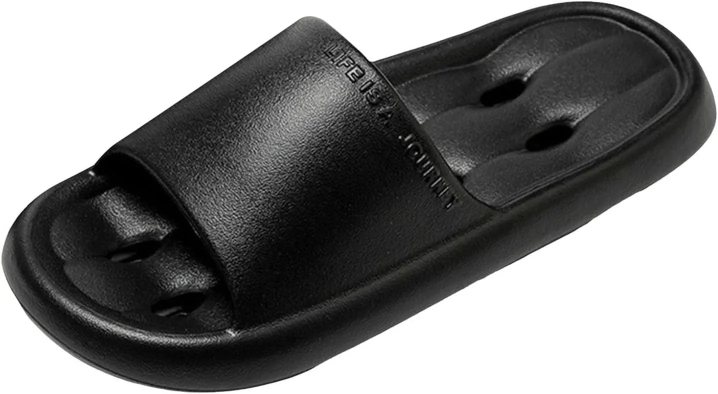 Mens Slides Womens Slides Cloud Slippers for Men Shower Shoes Women House Ultimate Comfort Bathroom Slippers