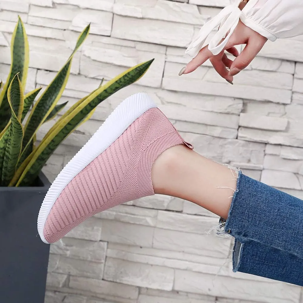 Mens Slip On Sneakers Slip On Shoes for Men Mens Casual Sneakers Lightweight Round Toe Flats Comfortable Womens Loafers Wide Width White Sneakers for Women