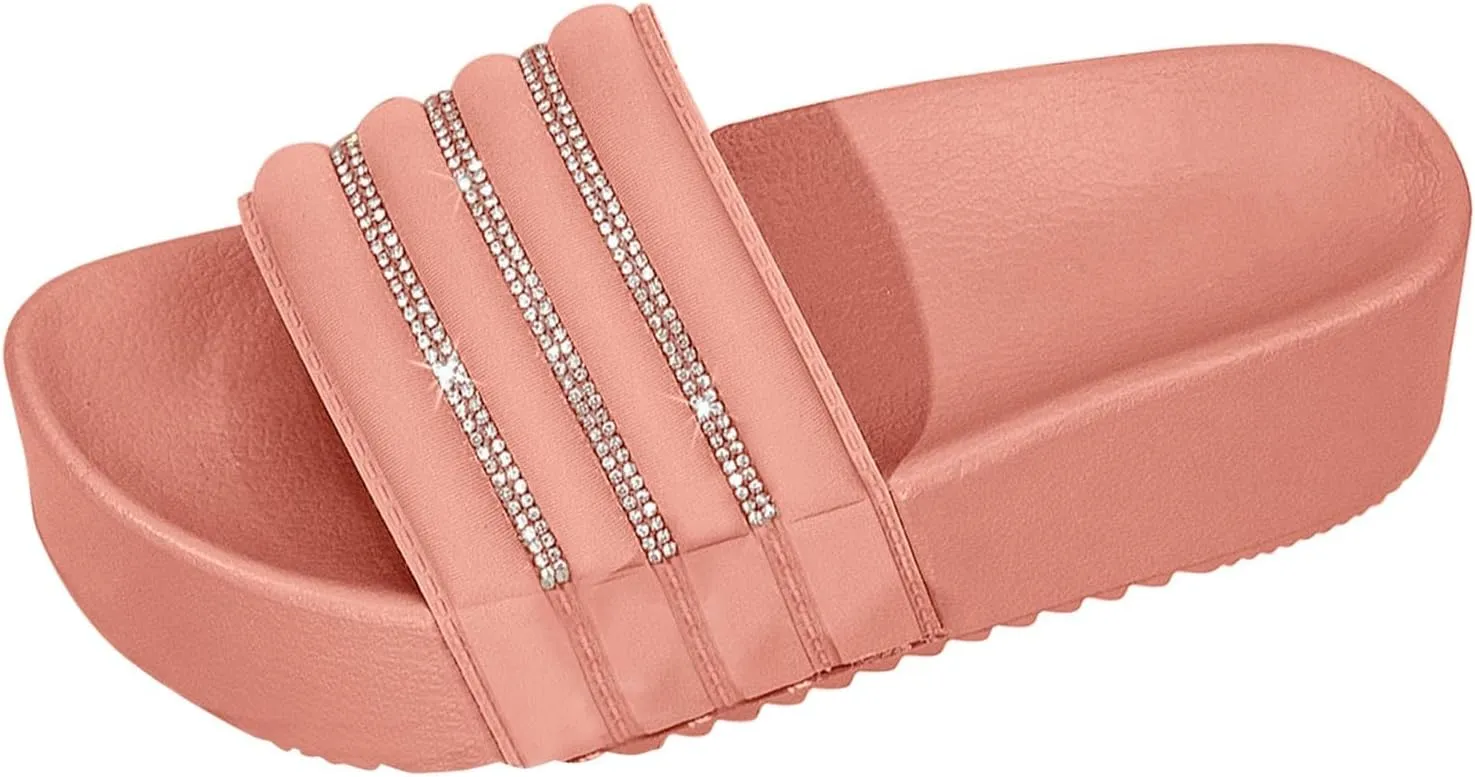 Mens Slippers Shower Shoes Women Bathroom Slippers Men Slides for Women Public Travel Ultra Comfort