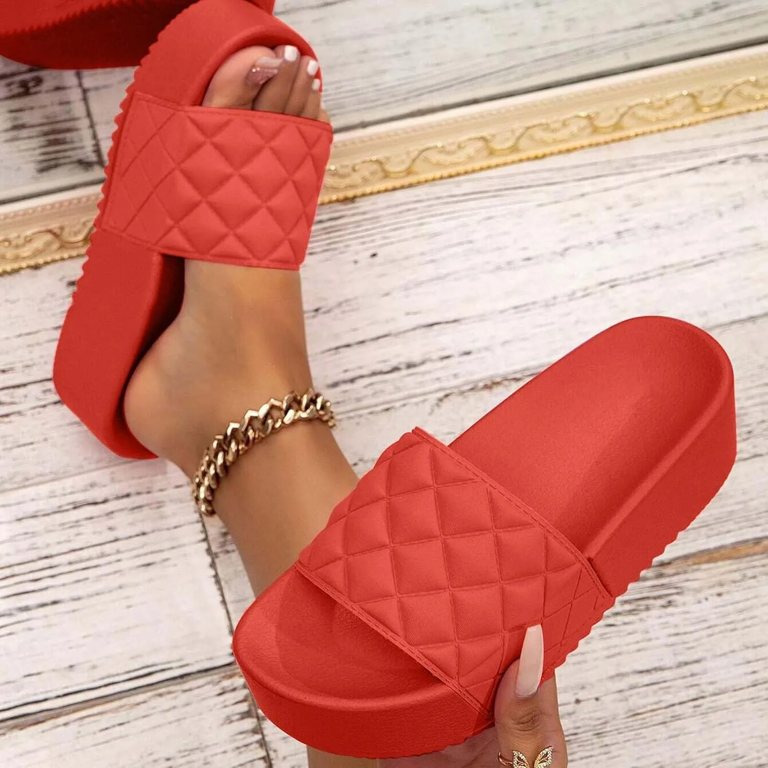 Mens Slippers Shower Shoes Women Bathroom Slippers Men Slides for Women Public Travel Ultra Comfort