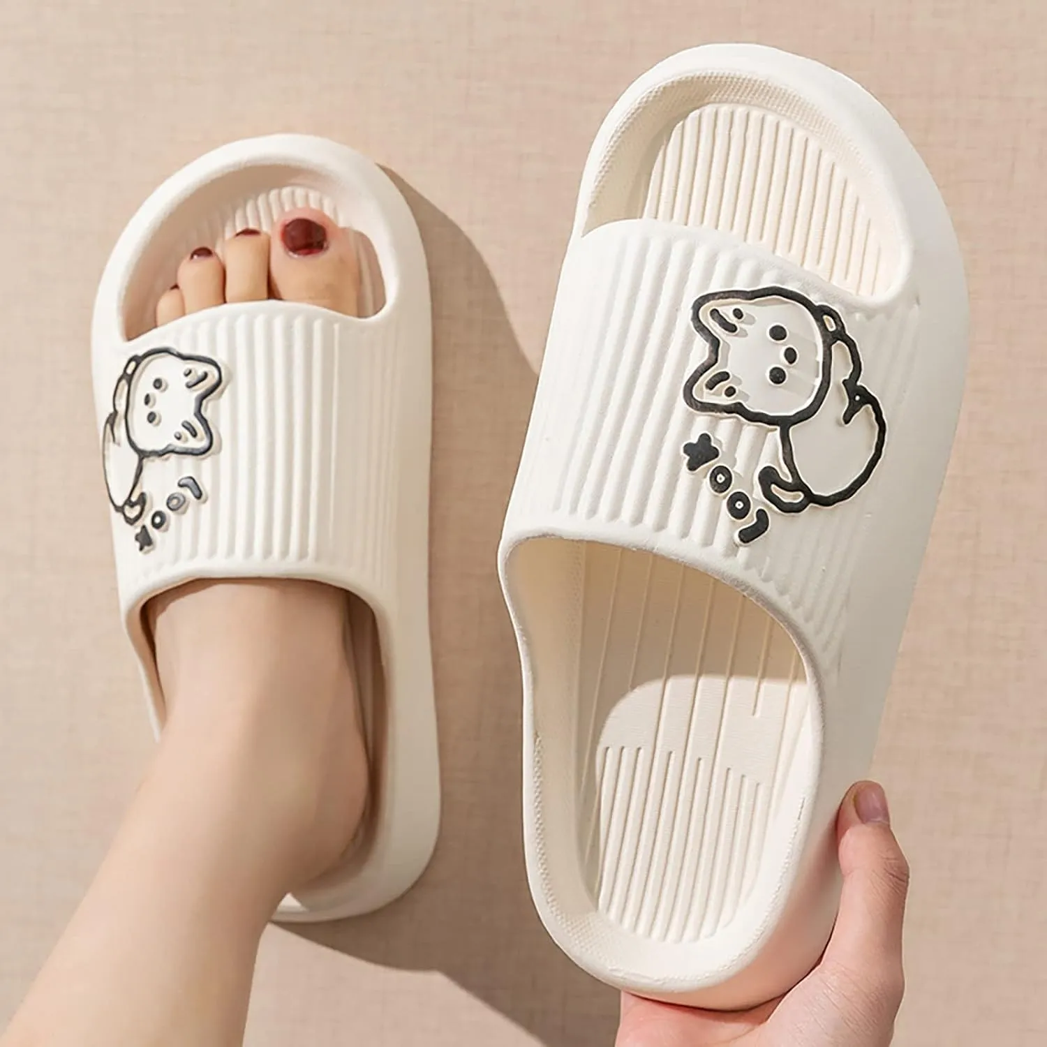 Mens Slippers Shower Shoes Women Bathroom Slippers Men Womens Slides Ultra Comfort Public Dorms
