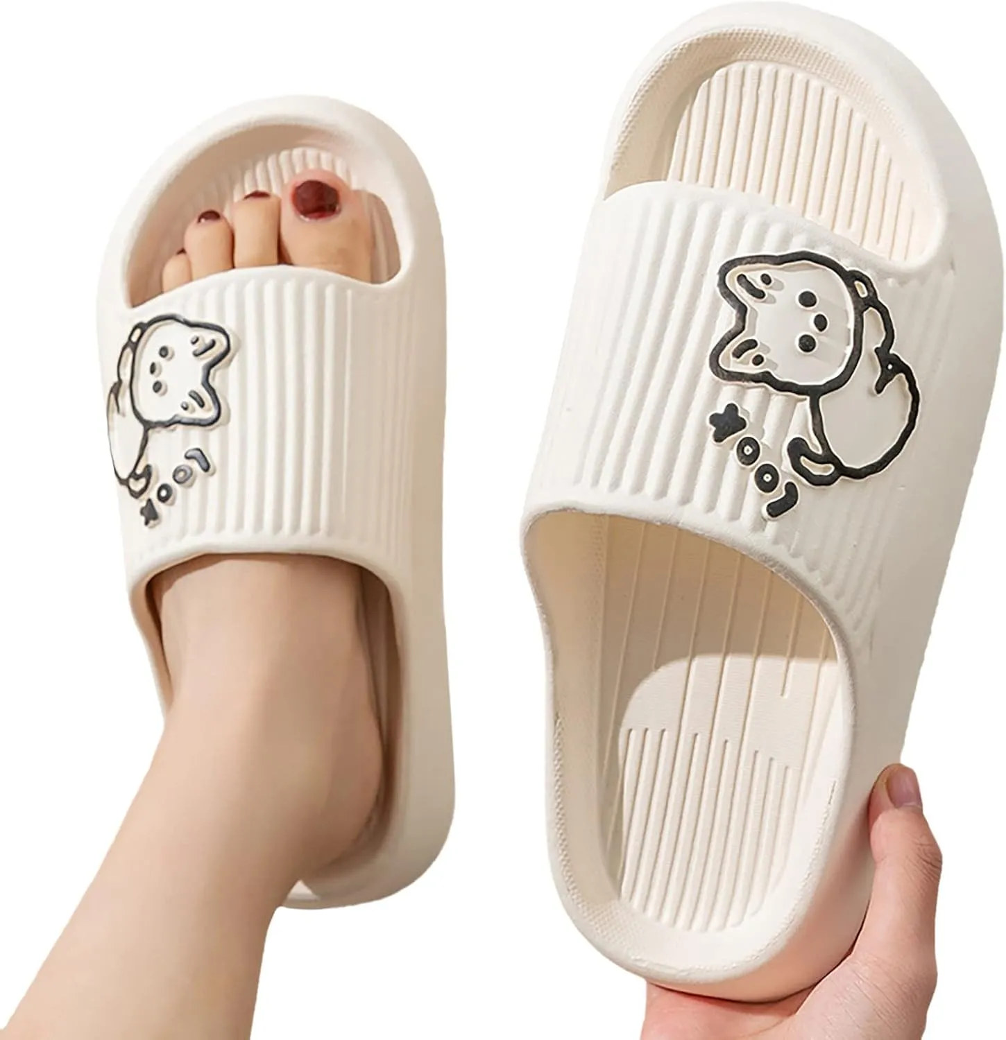 Mens Slippers Shower Shoes Women Bathroom Slippers Men Womens Slides Ultra Comfort Public Dorms