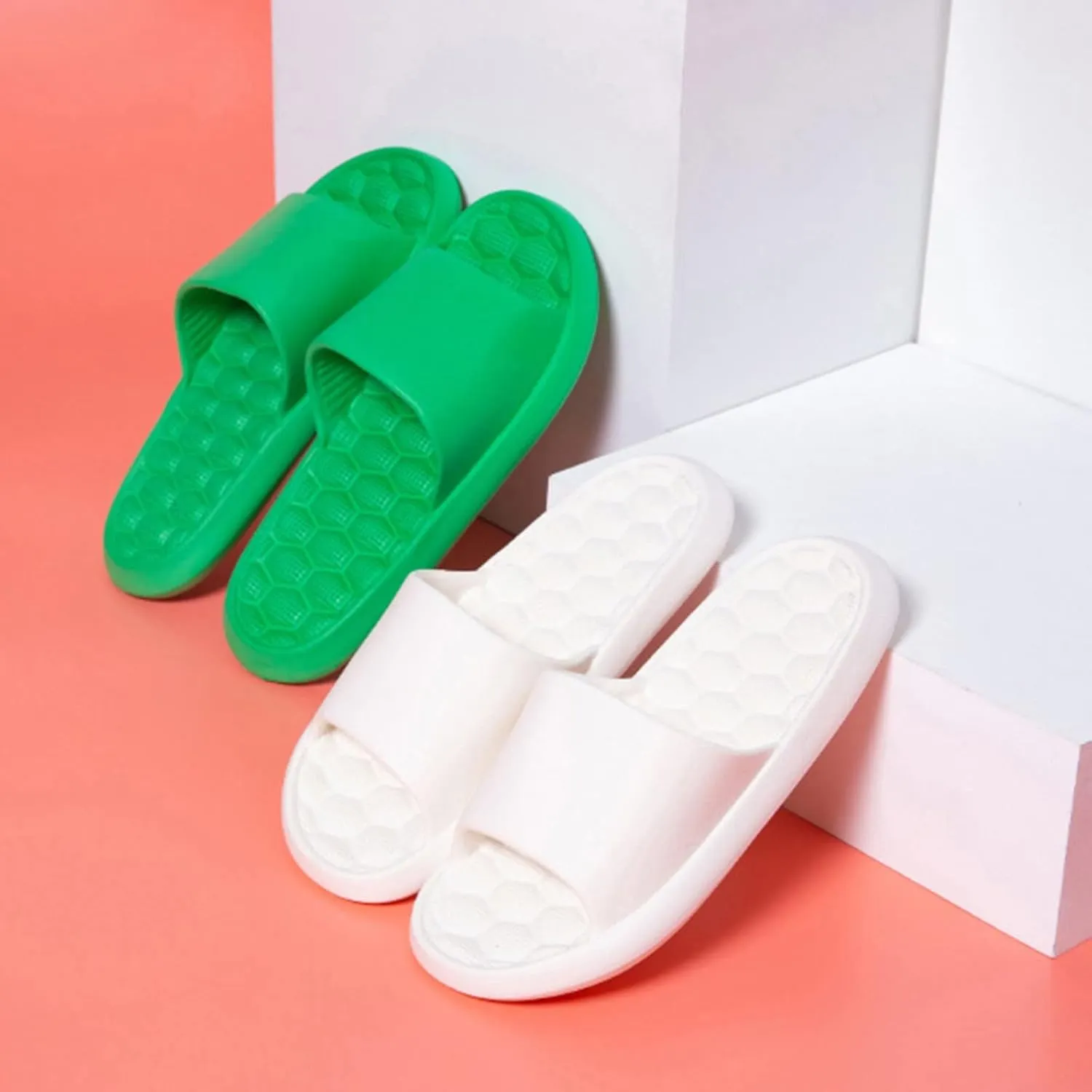 Mens Slippers Slides for Women Mens Shower Shoes Womens Slides Gym Ultimate Comfort Quick Drying Slippers