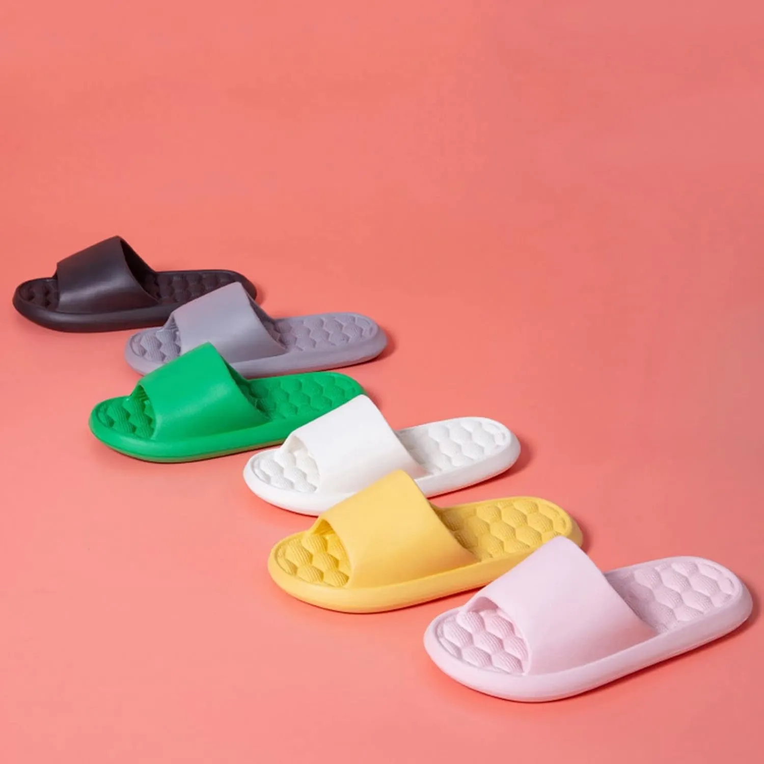 Mens Slippers Slides for Women Mens Shower Shoes Womens Slides Gym Ultimate Comfort Quick Drying Slippers