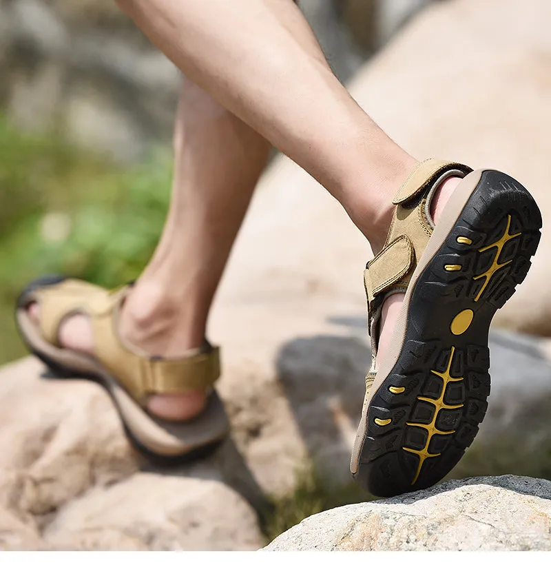 Men's Summer Leather Water Walking Sandals