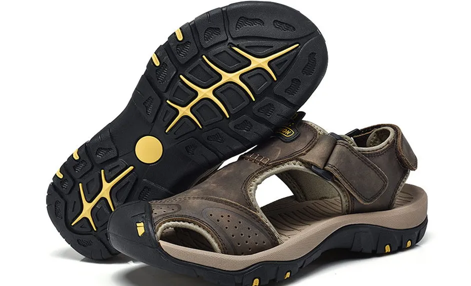 Men's Summer Leather Water Walking Sandals