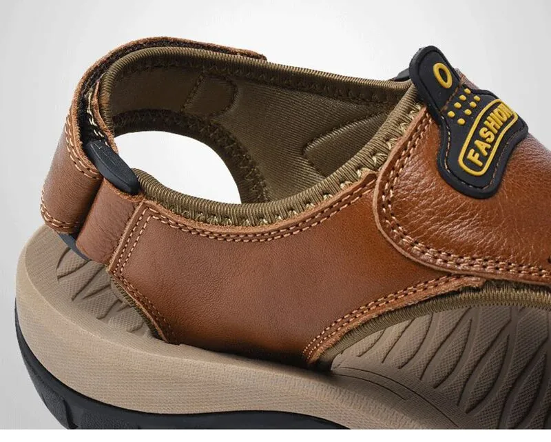Men's Summer Leather Water Walking Sandals