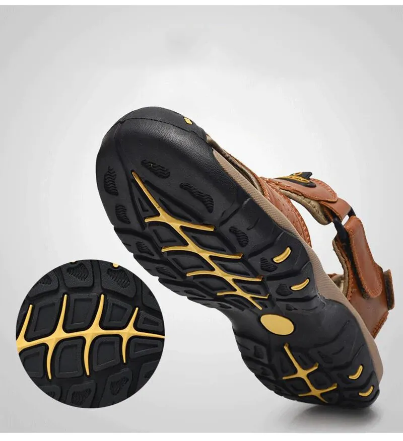 Men's Summer Leather Water Walking Sandals
