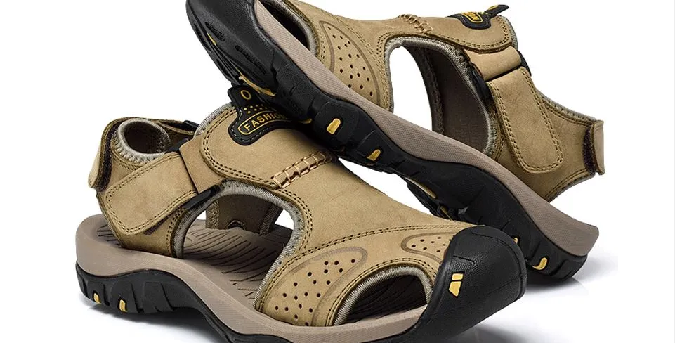 Men's Summer Leather Water Walking Sandals