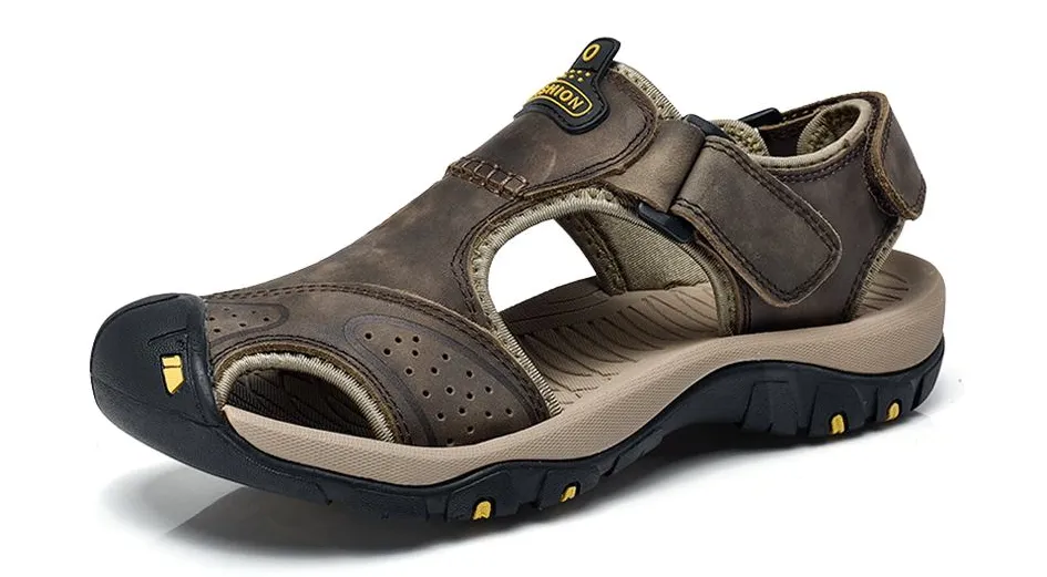 Men's Summer Leather Water Walking Sandals