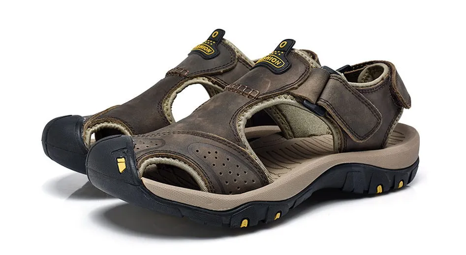 Men's Summer Leather Water Walking Sandals