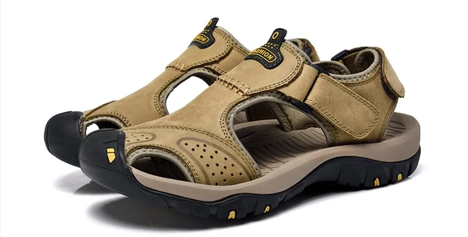 Men's Summer Leather Water Walking Sandals