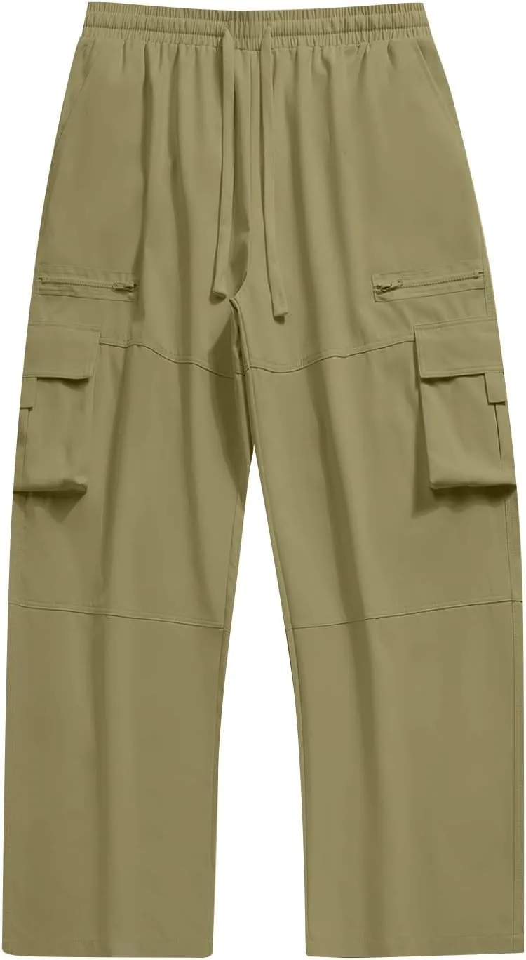 Mens Tactical Pants Breathable Flex Camo Heavyweight Cargo Pants Running Camouflage Camp Waterproof Work Pants