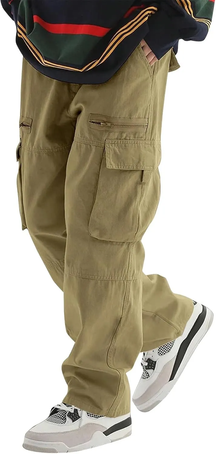 Mens Tactical Pants Breathable Flex Camo Heavyweight Cargo Pants Running Camouflage Camp Waterproof Work Pants