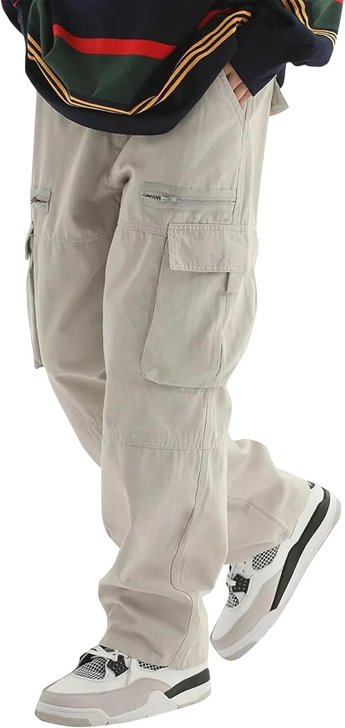Mens Tactical Pants Classic Lightweight Flexcamo Work Pants Camp Workout Windproof Camouflage Cargo Pants