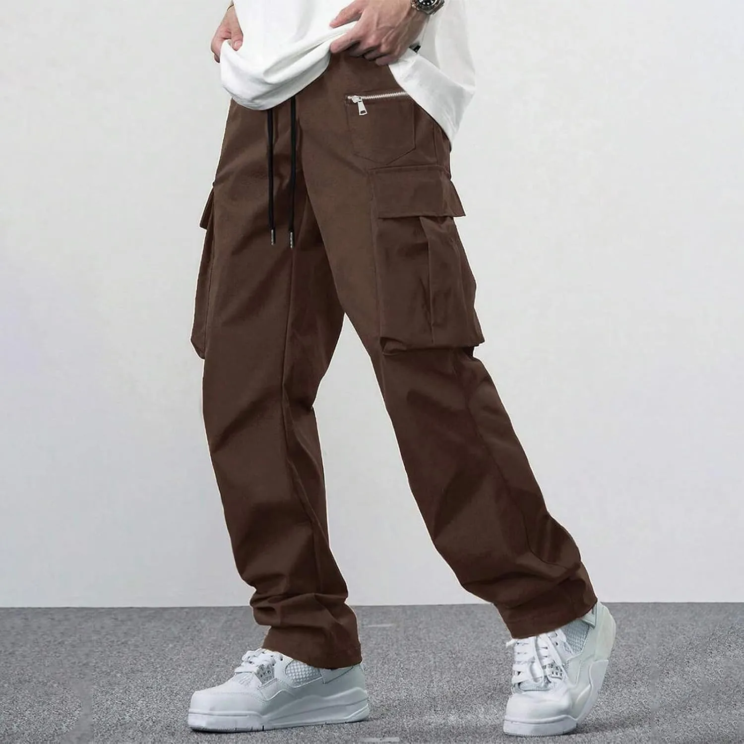 Mens Tactical Pants Climbing Running Lightweight Cargo Pants Flexible Flexcamo Ripstop Waterproof Work Pants