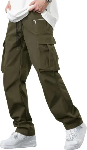 Mens Tactical Pants Climbing Running Lightweight Cargo Pants Flexible Flexcamo Ripstop Waterproof Work Pants