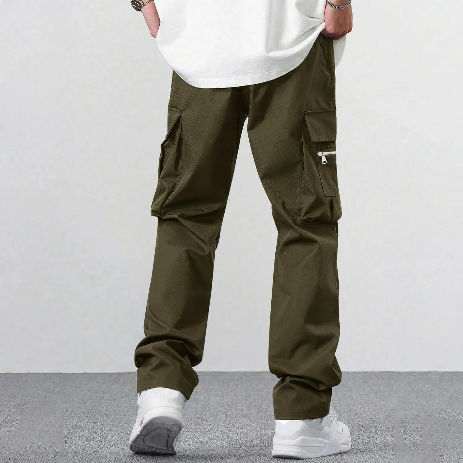 Mens Tactical Pants Climbing Running Lightweight Cargo Pants Flexible Flexcamo Ripstop Waterproof Work Pants