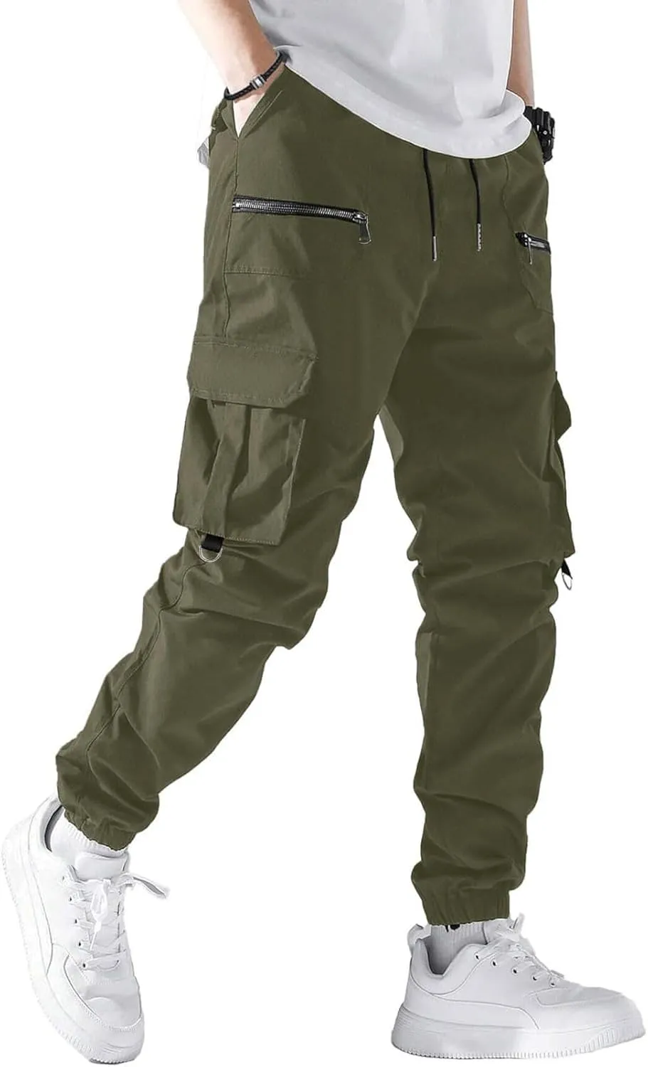 Mens Tactical Pants Fishing Outdoor Combat Work Pants Camouflage Lightweight Breathable Flexible Cargo Pants