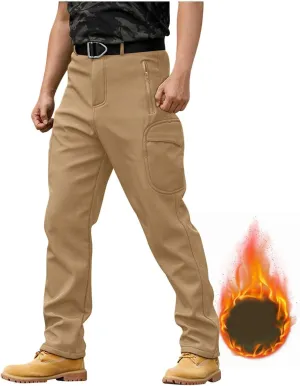 Mens Tactical Pants with Pockets Waterproof Ripstop Overalls Lightweight Work Hiking Pants Outdoor Camo Combat Pants