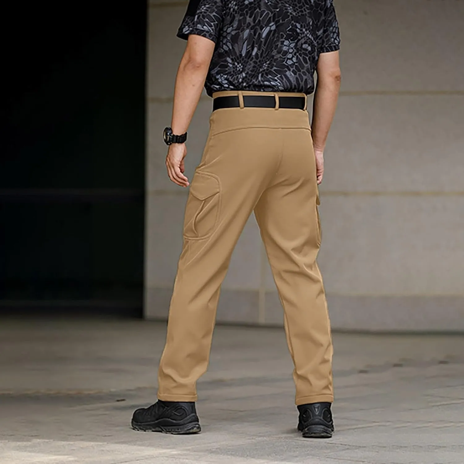 Mens Tactical Pants with Pockets Waterproof Ripstop Overalls Lightweight Work Hiking Pants Outdoor Camo Combat Pants