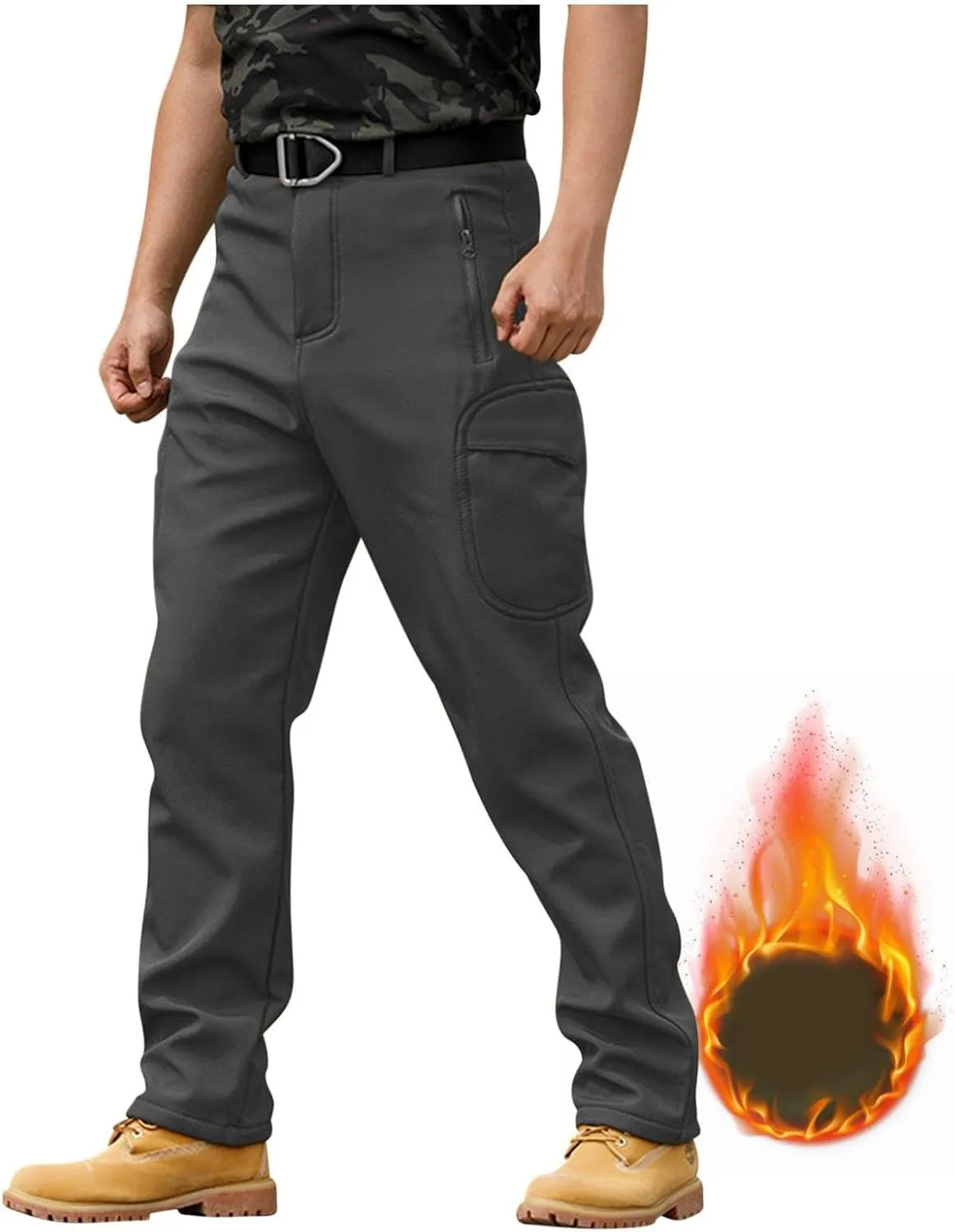 Mens Tactical Pants with Pockets Waterproof Ripstop Overalls Lightweight Work Hiking Pants Outdoor Camo Combat Pants