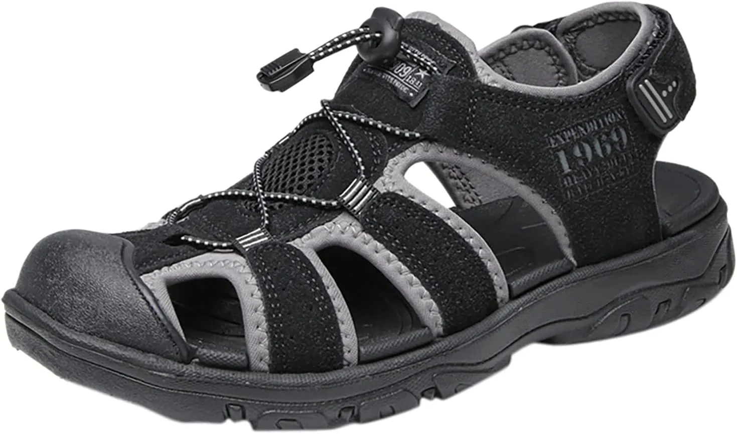Men's Water Sandals Open Toe Hiking Outdoor Non Slip Sandals Mens Hiking Open Toe Outdoor Beach Sandal