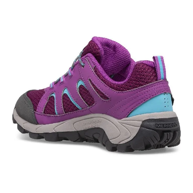 Merrell Kid's Oakcreek Low Lace Waterproof Purple/Blue