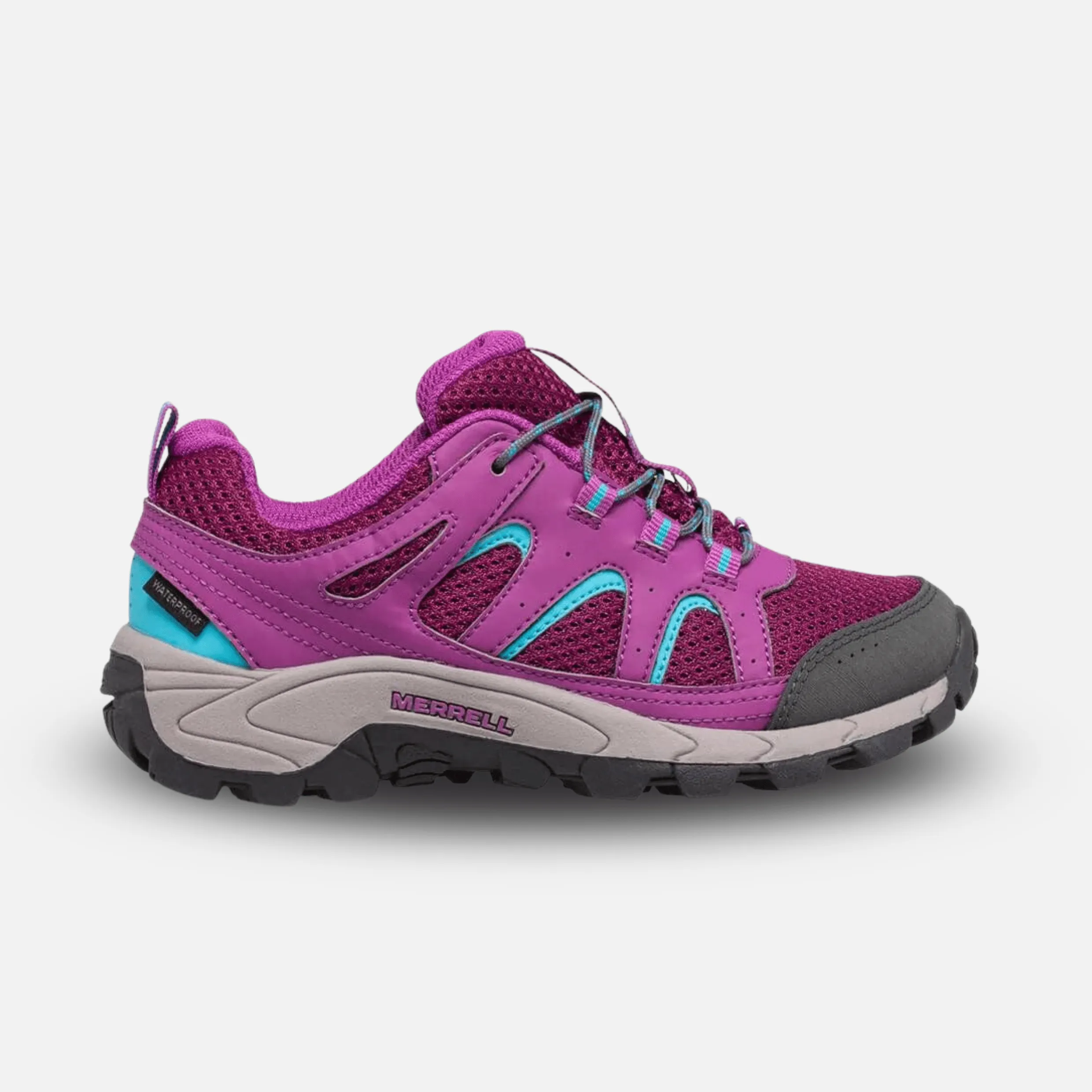 Merrell Kid's Oakcreek Low Lace Waterproof Purple/Blue