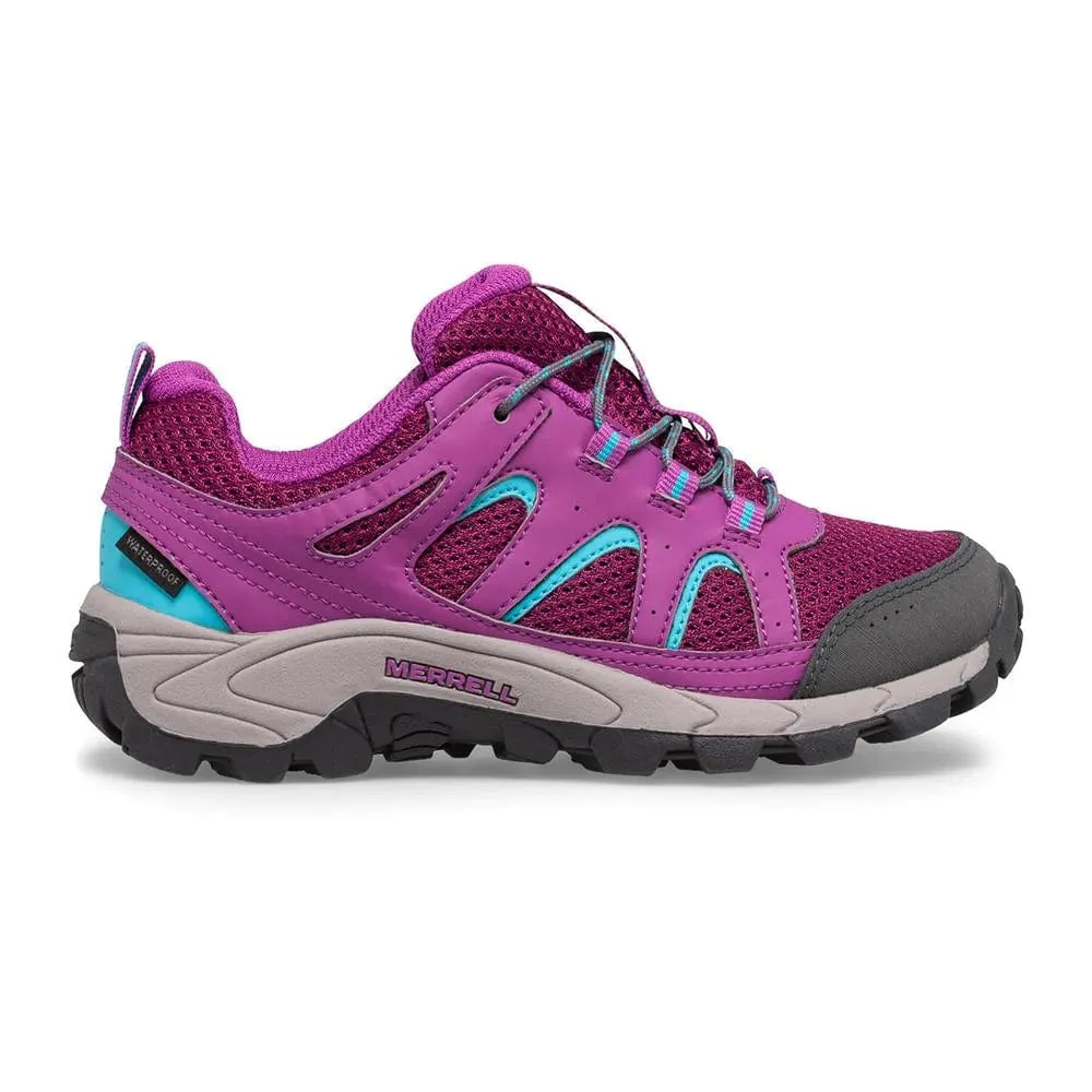 Merrell Kid's Oakcreek Low Lace Waterproof Purple/Blue