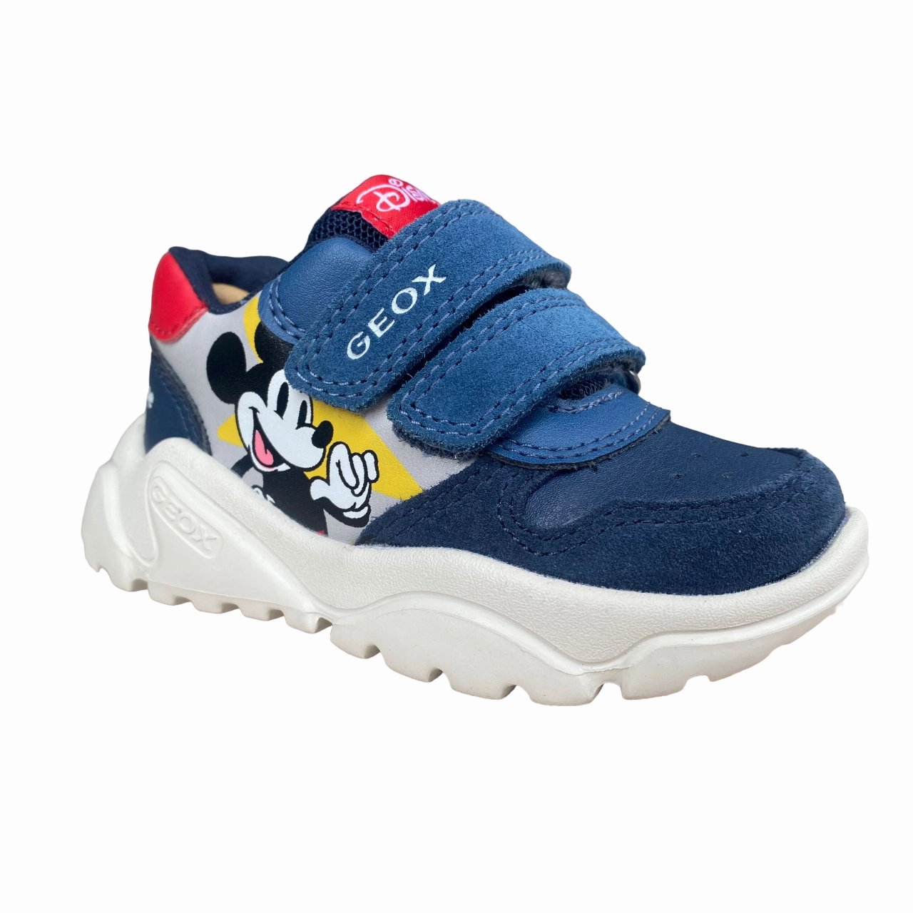 waterproof fabric shoes Geox scarpa sneakers da bambino Ciufciuf Mickey Mouse B465RA 05422 C0832 blu-grigio