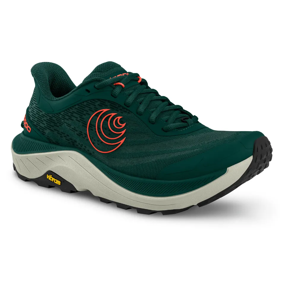 impact - protection shoes Topo Men's Ultraventure 4 Running Shoes in Dark Teal/Orange SS25
