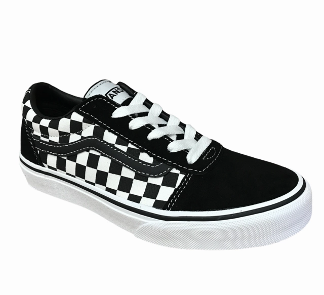moisture - wicking - technology shoes Vans scarpa sneakers da vragazzo a scacchi Ward VN038J9PVJ1 nero-bianco