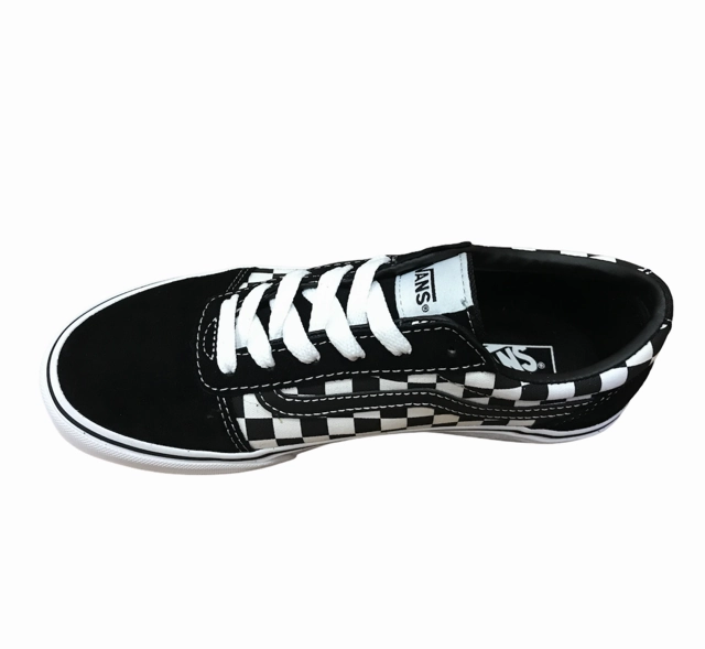 Vans scarpa sneakers da vragazzo a scacchi Ward VN038J9PVJ1 nero-bianco Tuned Transition Zone Hyper Durable