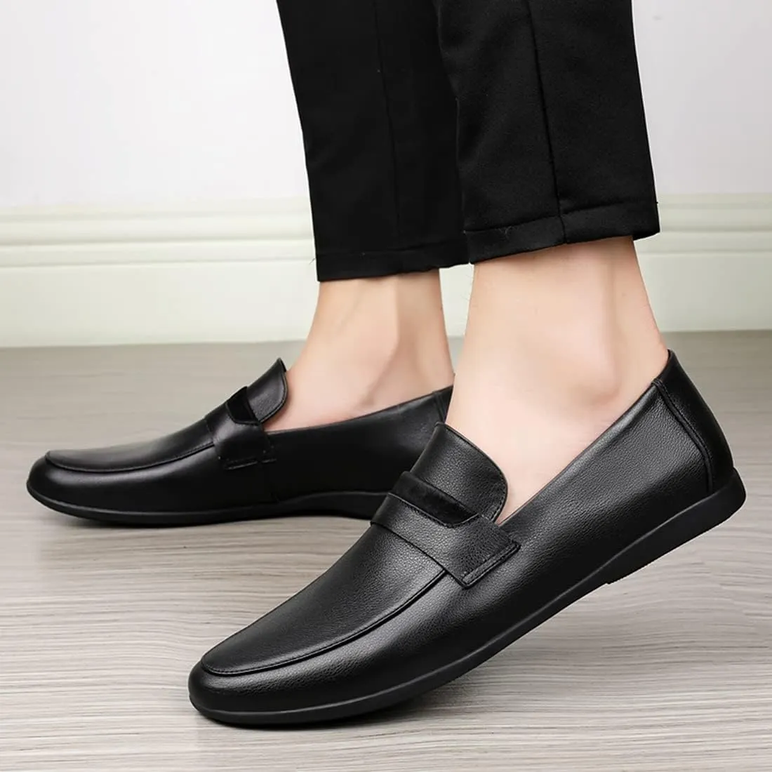 Minishion Anti-Slip Casual Soft Driving Loafers Dress Shoes 0319#