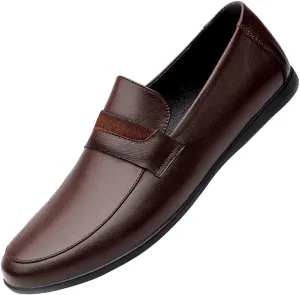 Minishion Anti-Slip Casual Soft Driving Loafers Dress Shoes 0319#