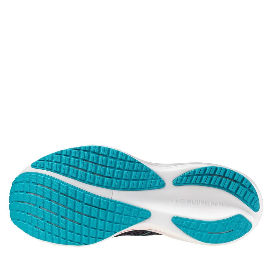 Mizuno Men's Wave Rider 29 Running Shoes in Odyssey Gray/Capri Breeze/Calypso Coral AW25 Great functionality Amateur athlete