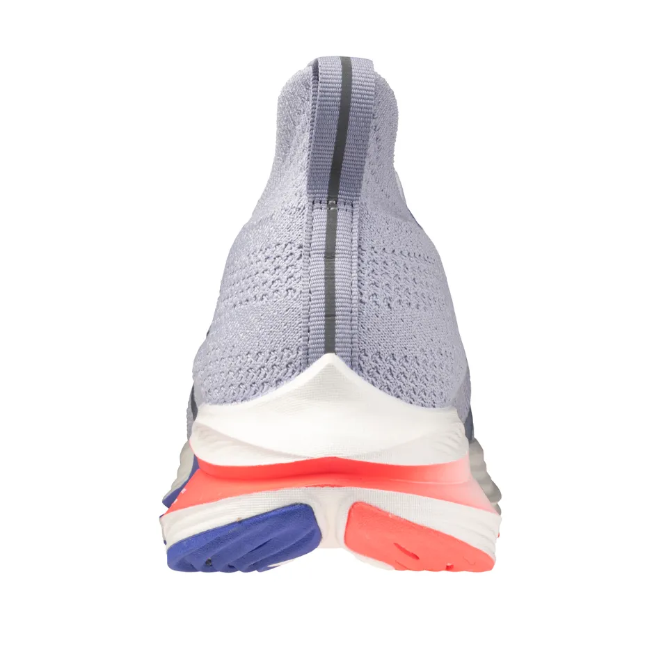 Mizuno Women's Neo Zen Running Shoes in Icelandic Blue/Silver/Striking Coral AW25 Kinetic Energy Transfer Synthetic Finish