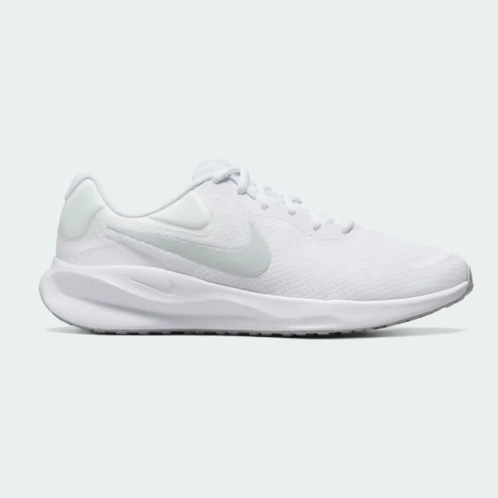 Nike Revolution 7 Men's Running Trainers White FB2207 100 Stretch Lace Cover Responsive Foam Core