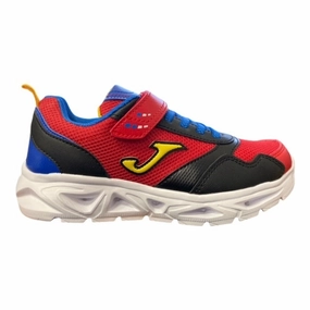 Joma scarpa da ginnastica da bambino Star Jr 2206 red-blue running in a kelp forest area shoes