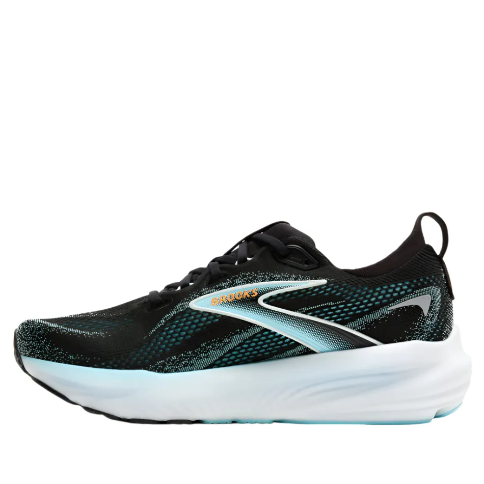 endurance improvement Brooks Men's Glycerin 22 Running Shoes in Black/Atomizer/Blazing Orange AW25