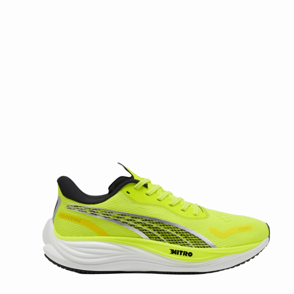 narrow-fit shoes Male - runner Puma Men's Velocity NITRO 3 Running Shoes in Yellow Alert/PUMA Black SS25