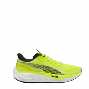 narrow-fit shoes Male - runner Puma Men's Velocity NITRO 3 Running Shoes in Yellow Alert/PUMA Black SS25