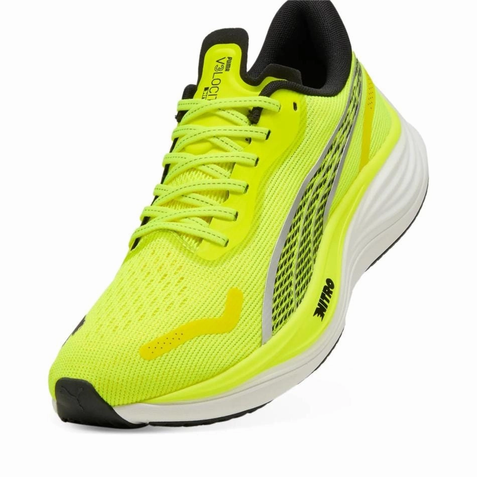 Warm beginner runner's shoe pick Puma Men's Velocity NITRO 3 Running Shoes in Yellow Alert/PUMA Black SS25
