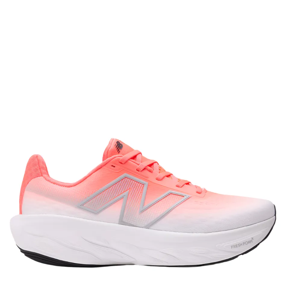 New Balance Men's 1080 V14 2E Wide Fitting Running Shoes in Urgent Red/Rain Cloud/BlackAW25 practical - elegance