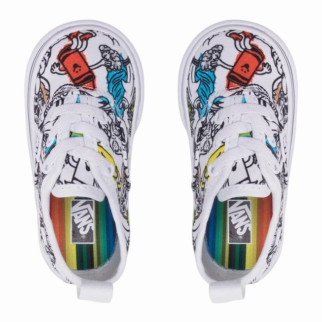 Vans Authentic Elas x Crayola Infant VN0A34A1ARE1 | Sneakers bianche a fantasia no - carbon - fiber - plate shoes Non Restrictive Toe Cap