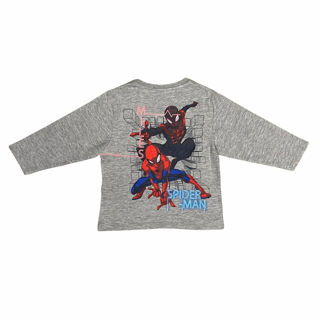 mix and match name it maglietta in cotone manica lunga da bambino Jacinto Spider 13238420 grigio