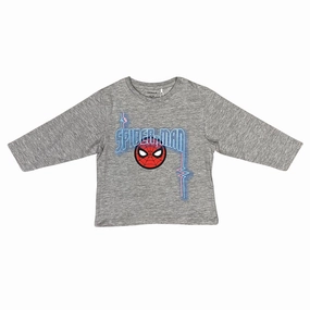 name it maglietta in cotone manica lunga da bambino Jacinto Spider 13238420 grigio Effortless Layer